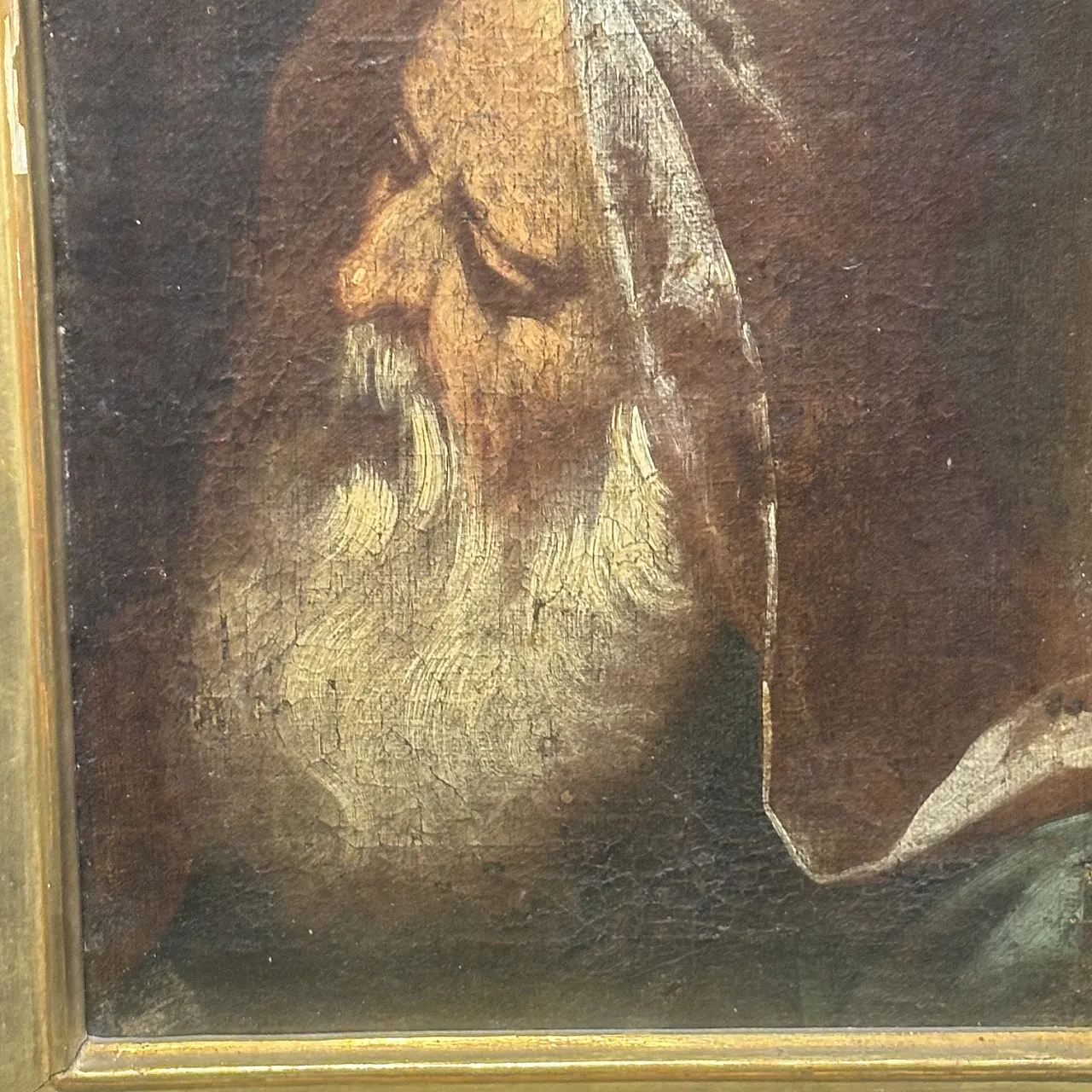 ainting with the face of a wise man, Venetian school, 18th century 3