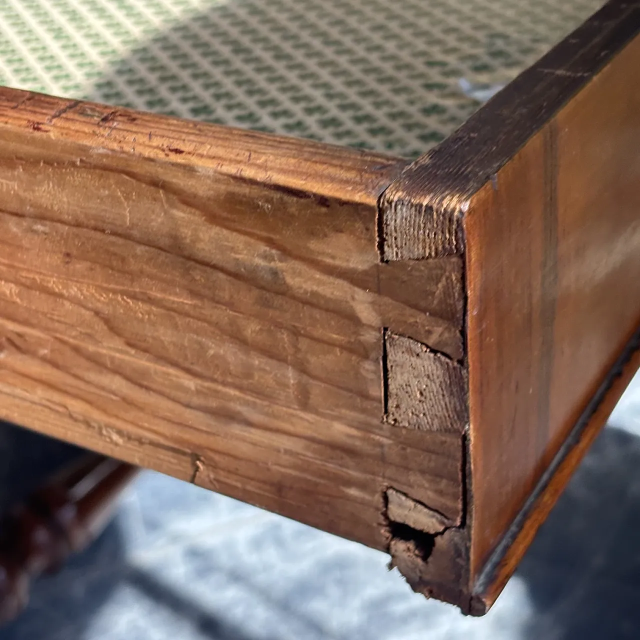 Charles X walnut coffee table, early 19th century 2