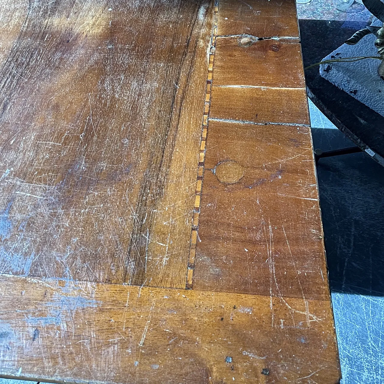 Charles X walnut coffee table, early 19th century 11