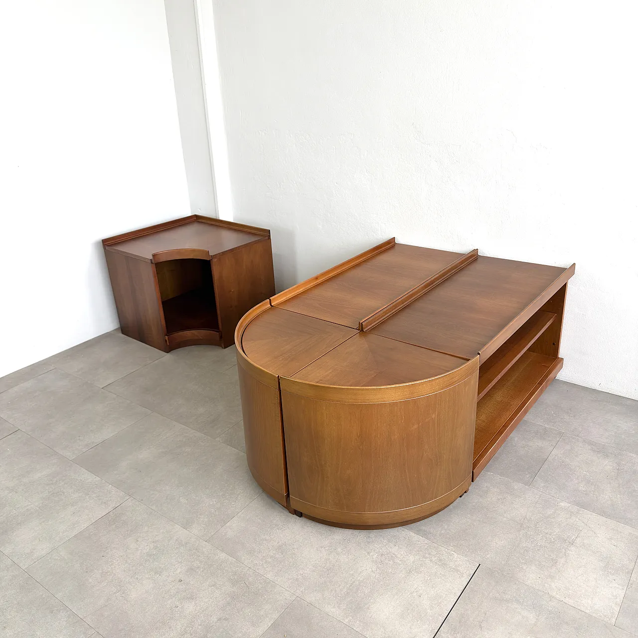 Low modular Fiorenza sideboard by Tito Agnoli for Molteni, 1970s 14