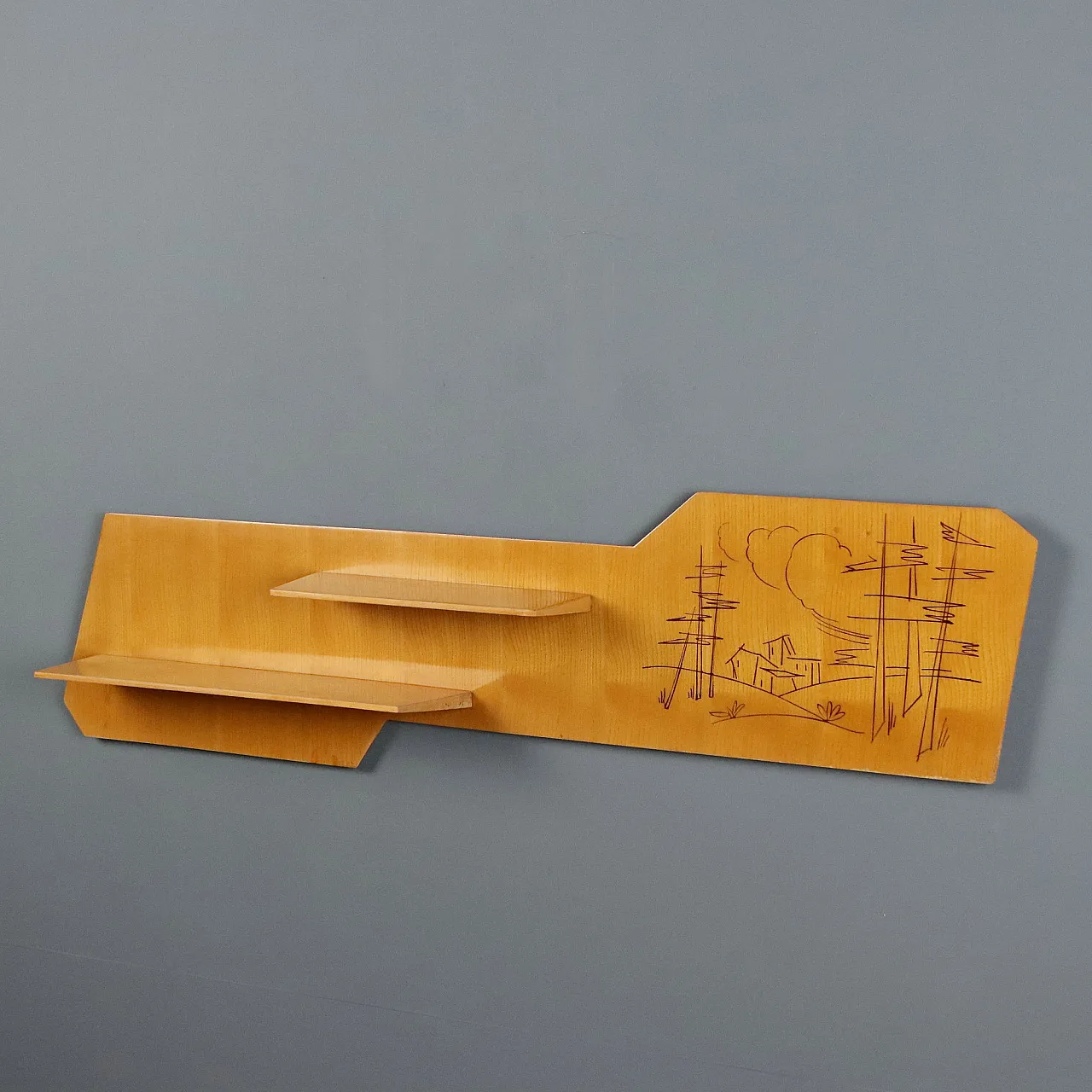 Shelf with decoration, 1960s 1