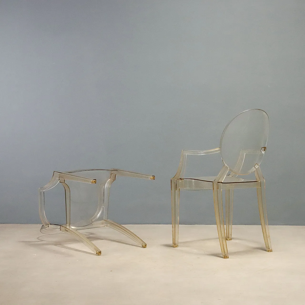 6 Louis Ghost chairs by Philippe Starck for Kartell, 2000s 10