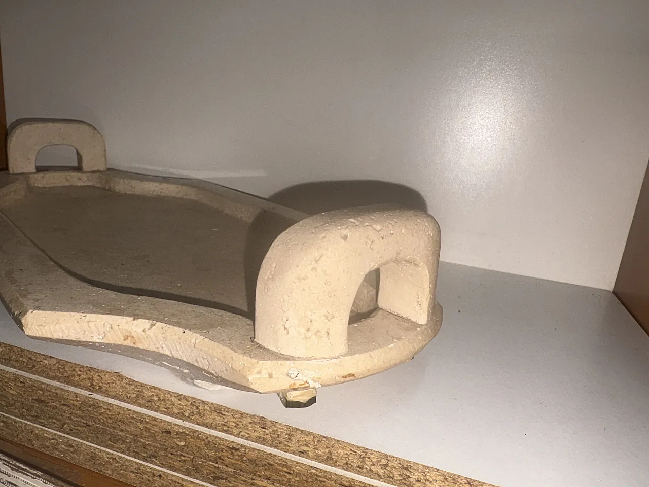 Travertine tray, 1970s 6