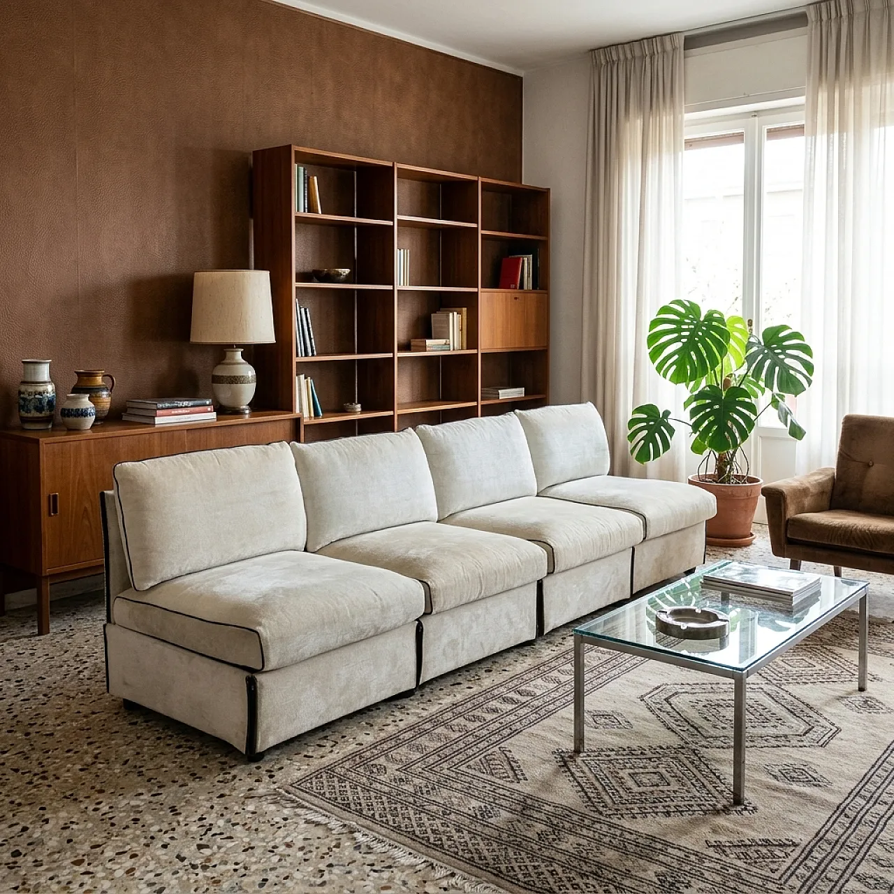 Chair-a-bank sofa by Mario Bellini for Cassina, 1980s 2