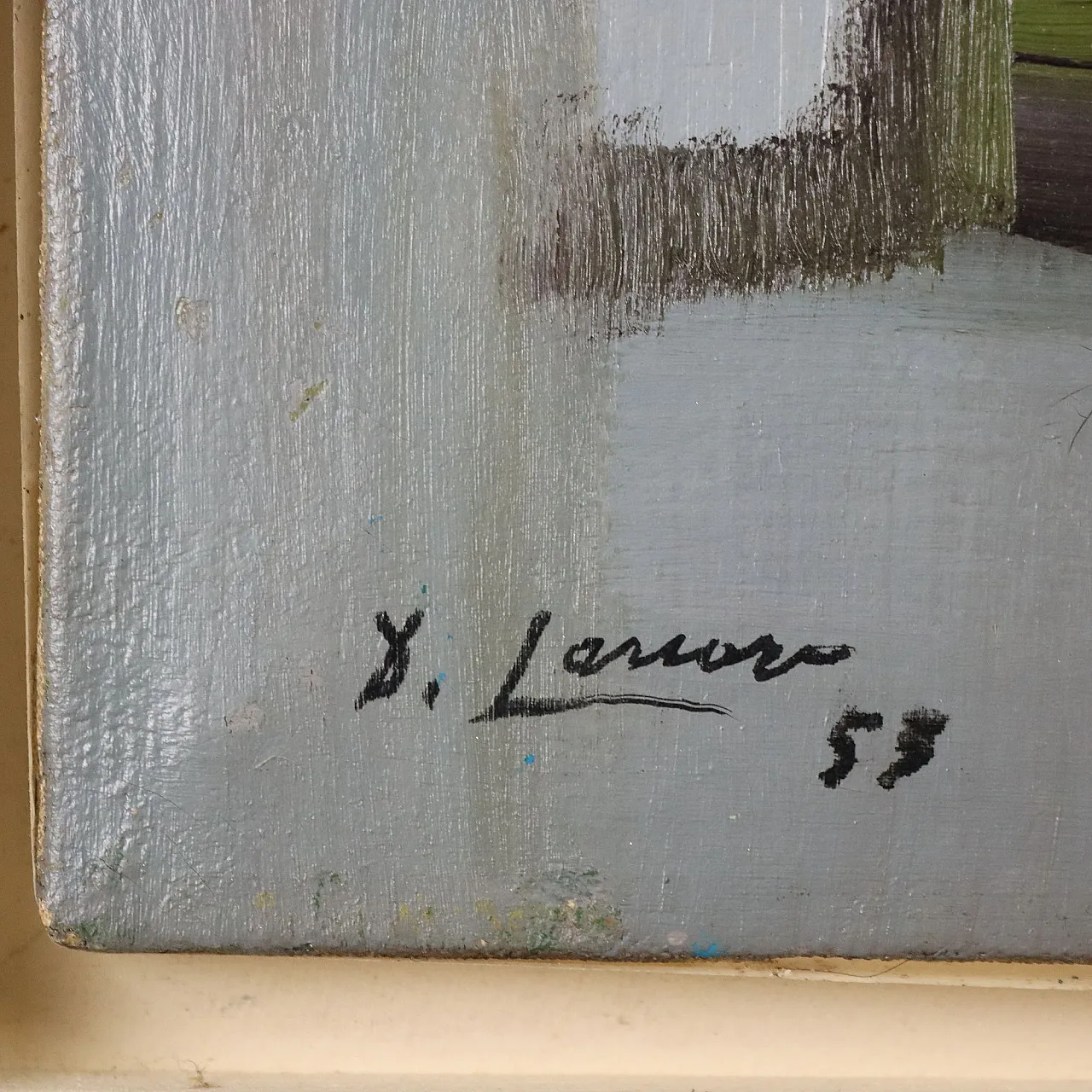Painting by Dino Lanaro, oil on canvas, 20th century 7