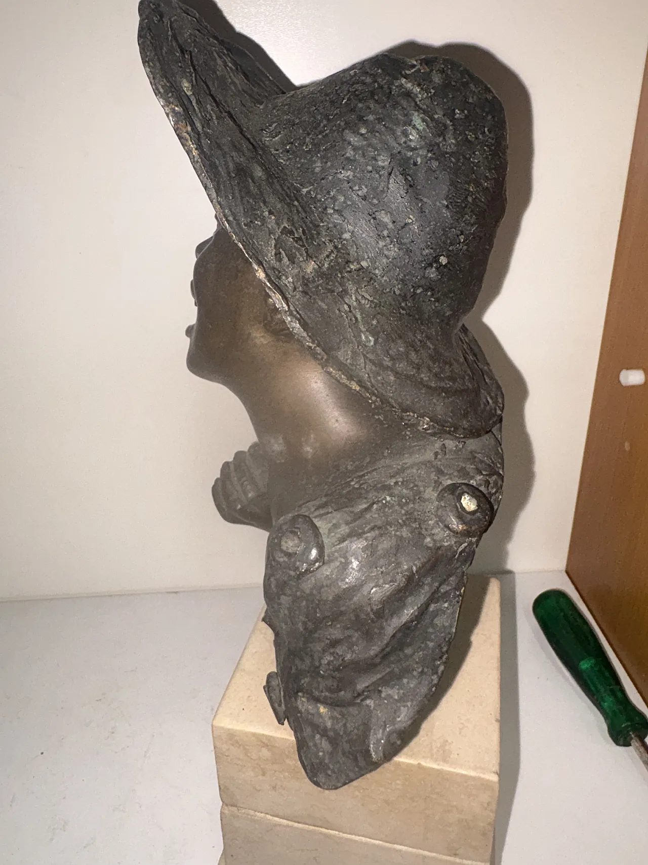 Nendo Design, Neapolitan street urchin bust, bronze and marble, 1940s 8