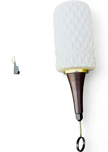 Glass wall lamp, 1960s