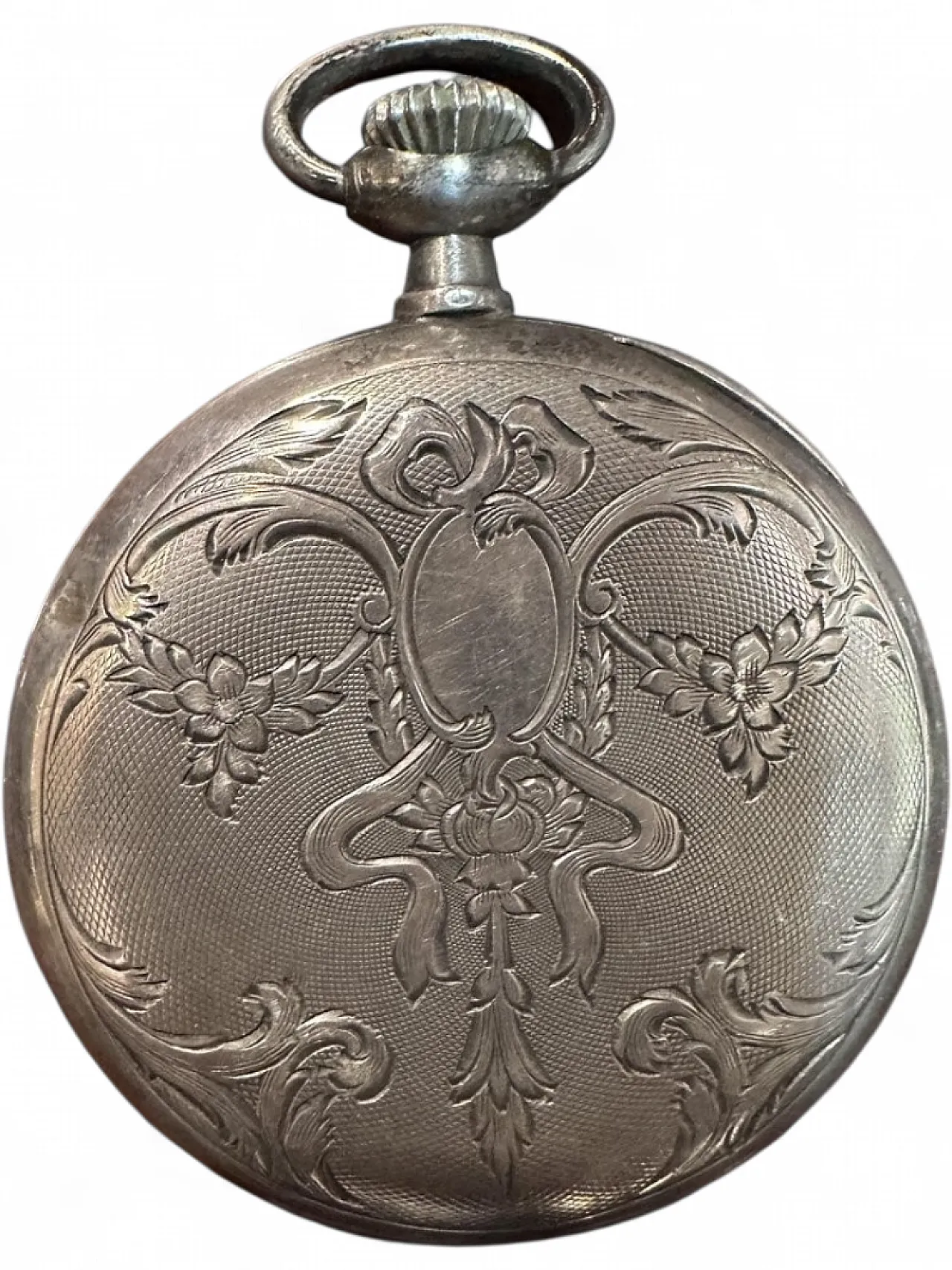 Omega silver pocket watch 12