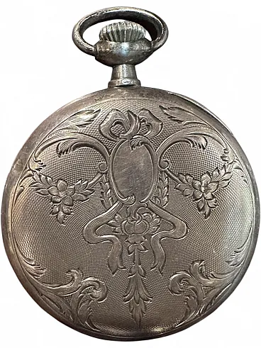 Omega silver pocket watch