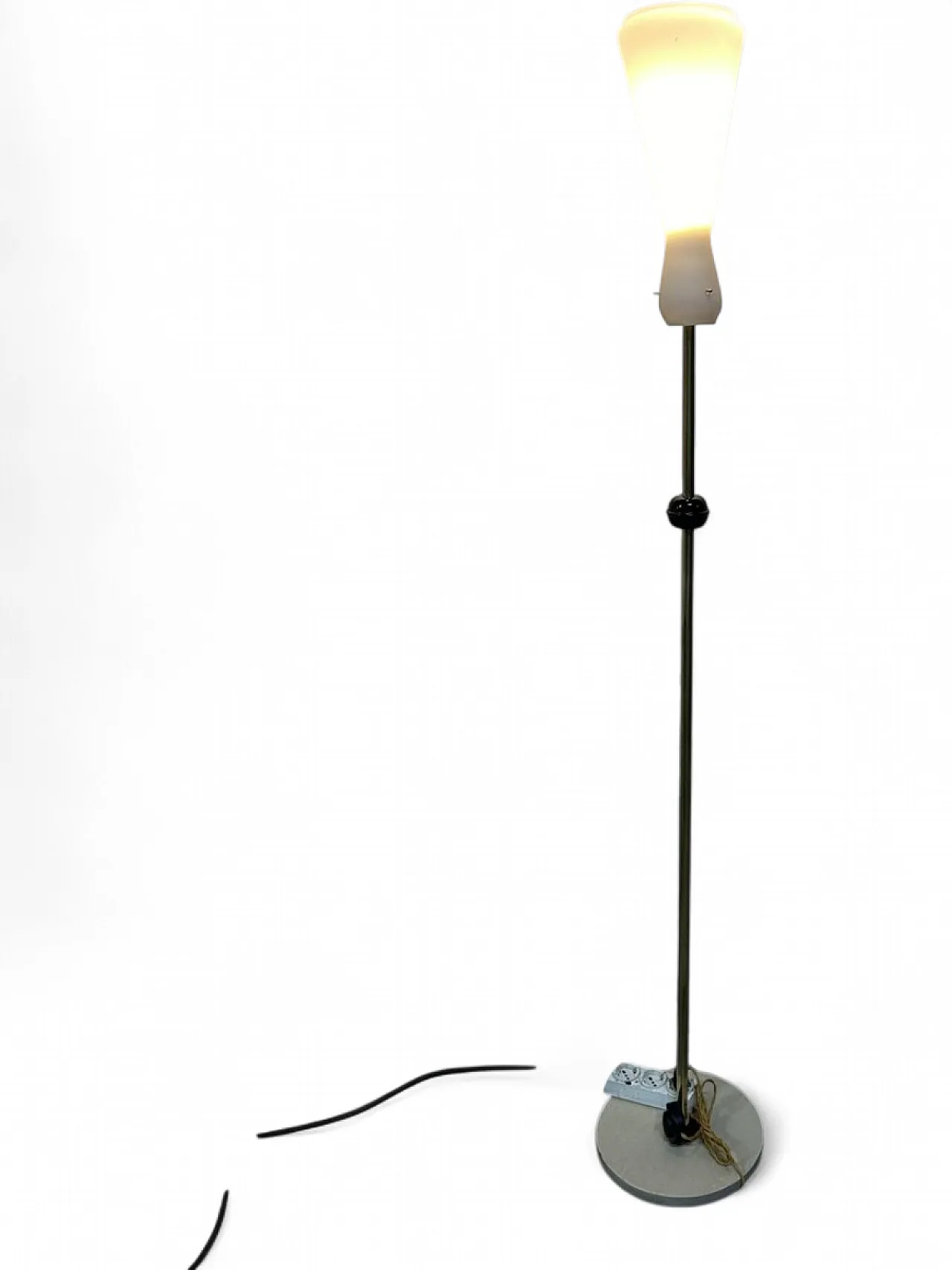 Brass and glass floor lamp 10