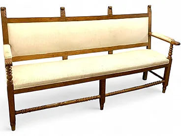 Vintage walnut sofa, Italy
