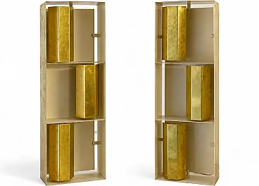 Pair of Finestra brass lamps 12664 by Gio Ponti for Arredoluce, 50s