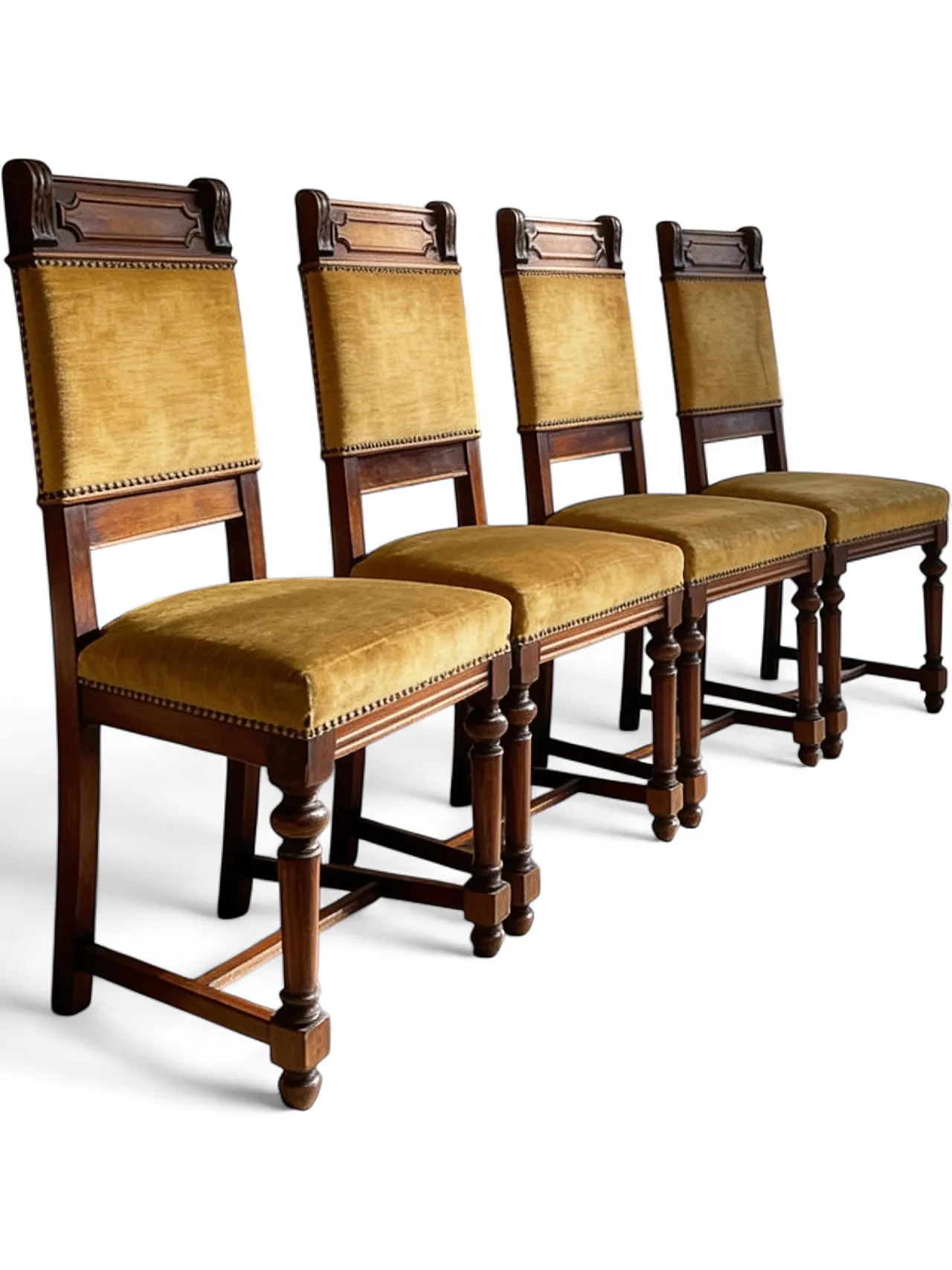 set of four Victorian dining chairs 58