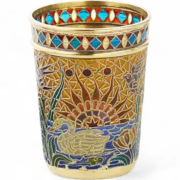 Silver shot cup, late 19th century