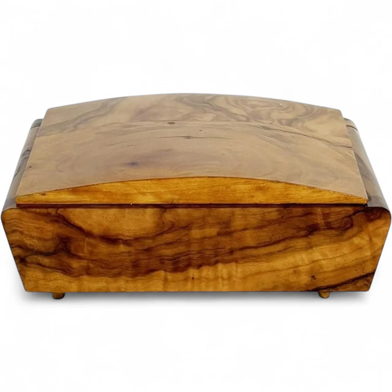 Portasigarette in legno chiaro, anni '30 13