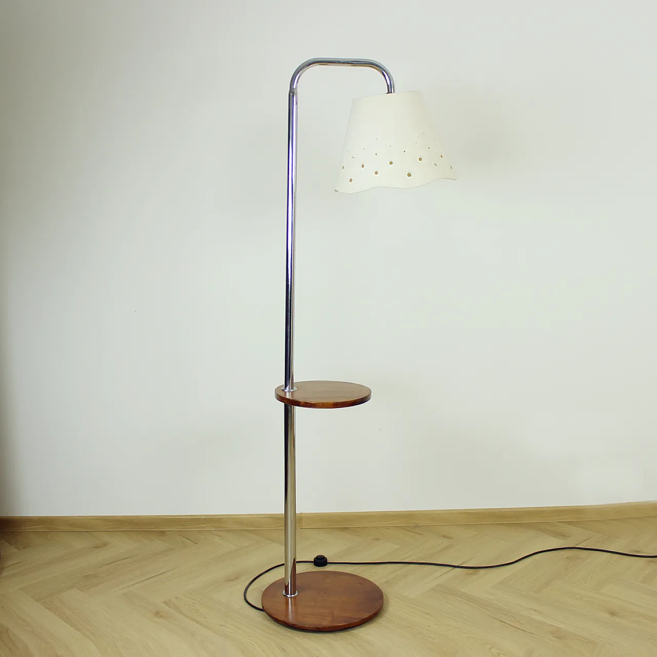 Functionalism Floor Lamp By Jindrich Halabala, Czechoslovakia 1930s 1