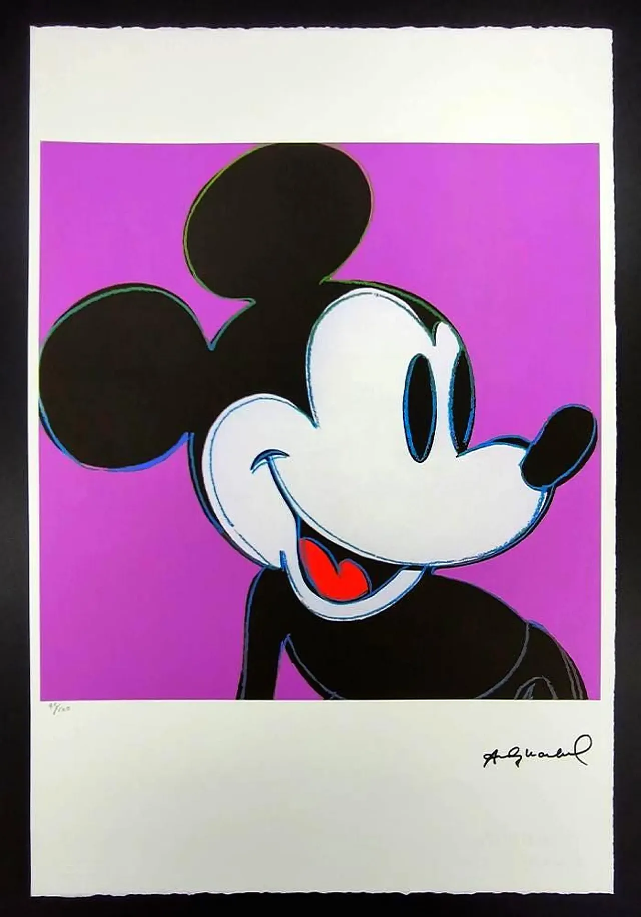 Andy Warhol, Mickey Mouse, purple limited series lithograph, 1980s 1