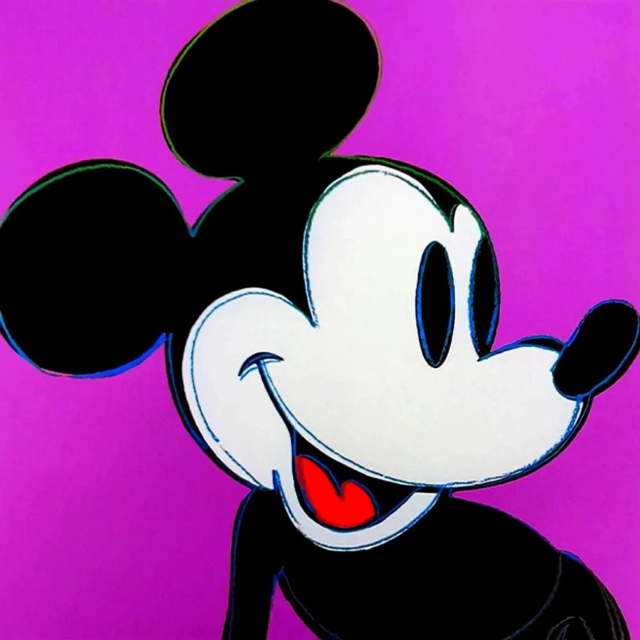 Andy Warhol, Mickey Mouse, purple limited series lithograph, 1980s 2