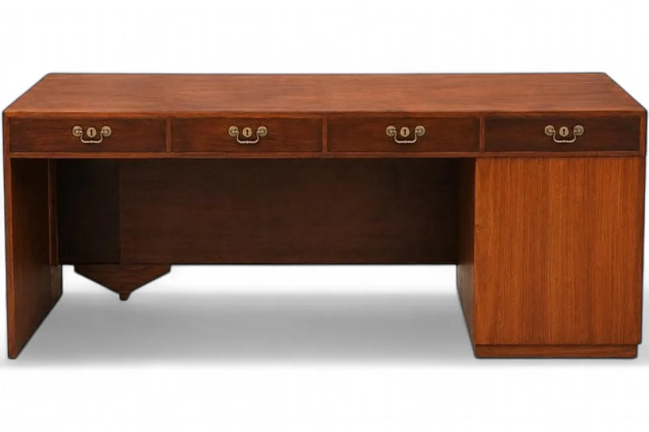 Scandinavian desk in teak and mahogany, 1940s 12