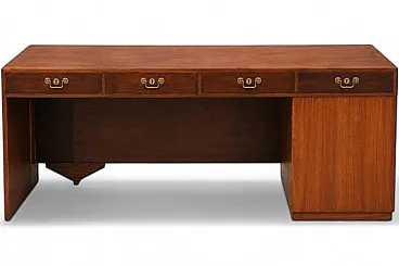 Scandinavian desk in teak and mahogany, 1940s