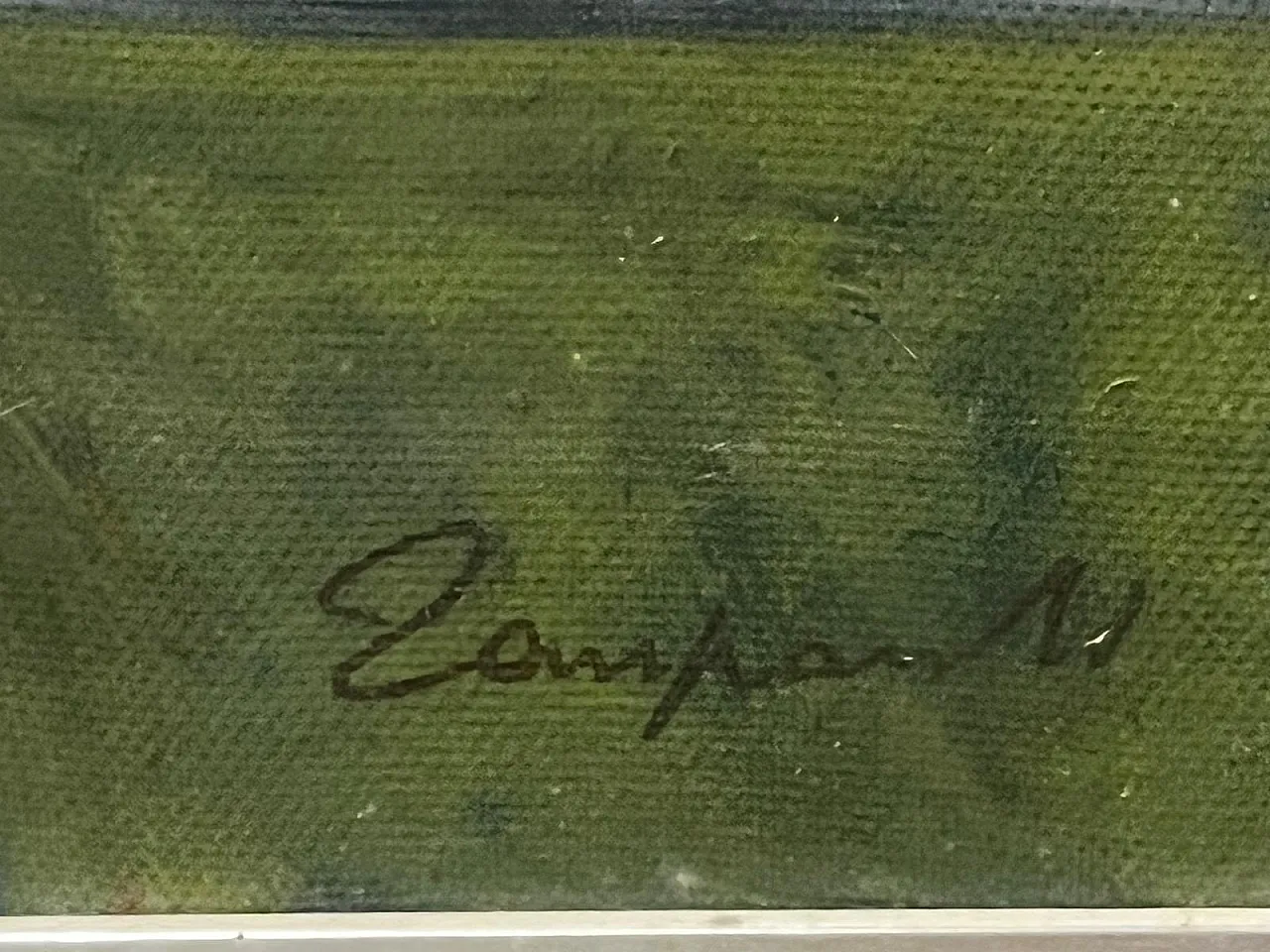 Domenico Zangrandi, Nudino, painting, oil on canvas, 1987 3