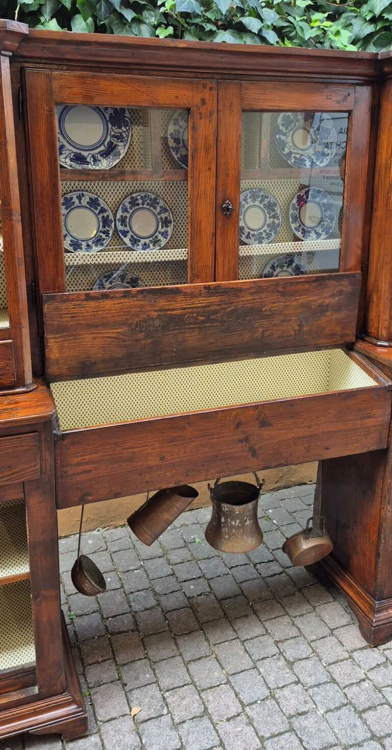 Credenza piattaia piemontese a ponte, '800 3