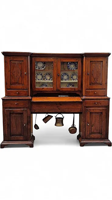 Credenza piattaia piemontese a ponte, '800