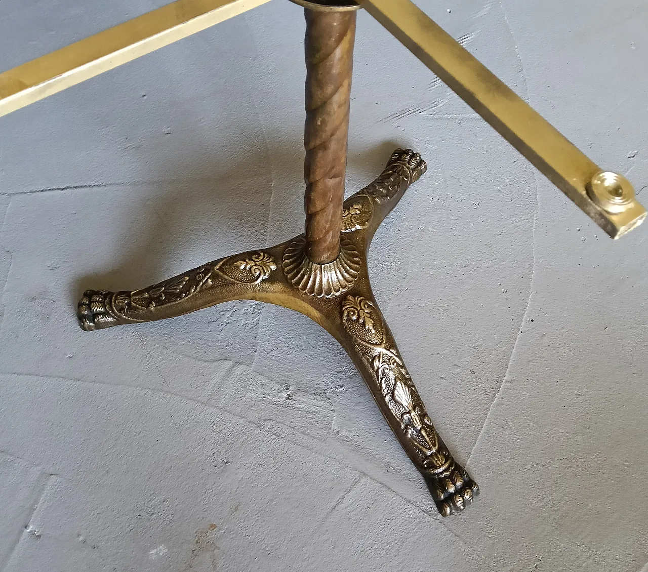 Coffee table in marble and brass, 1900s 16