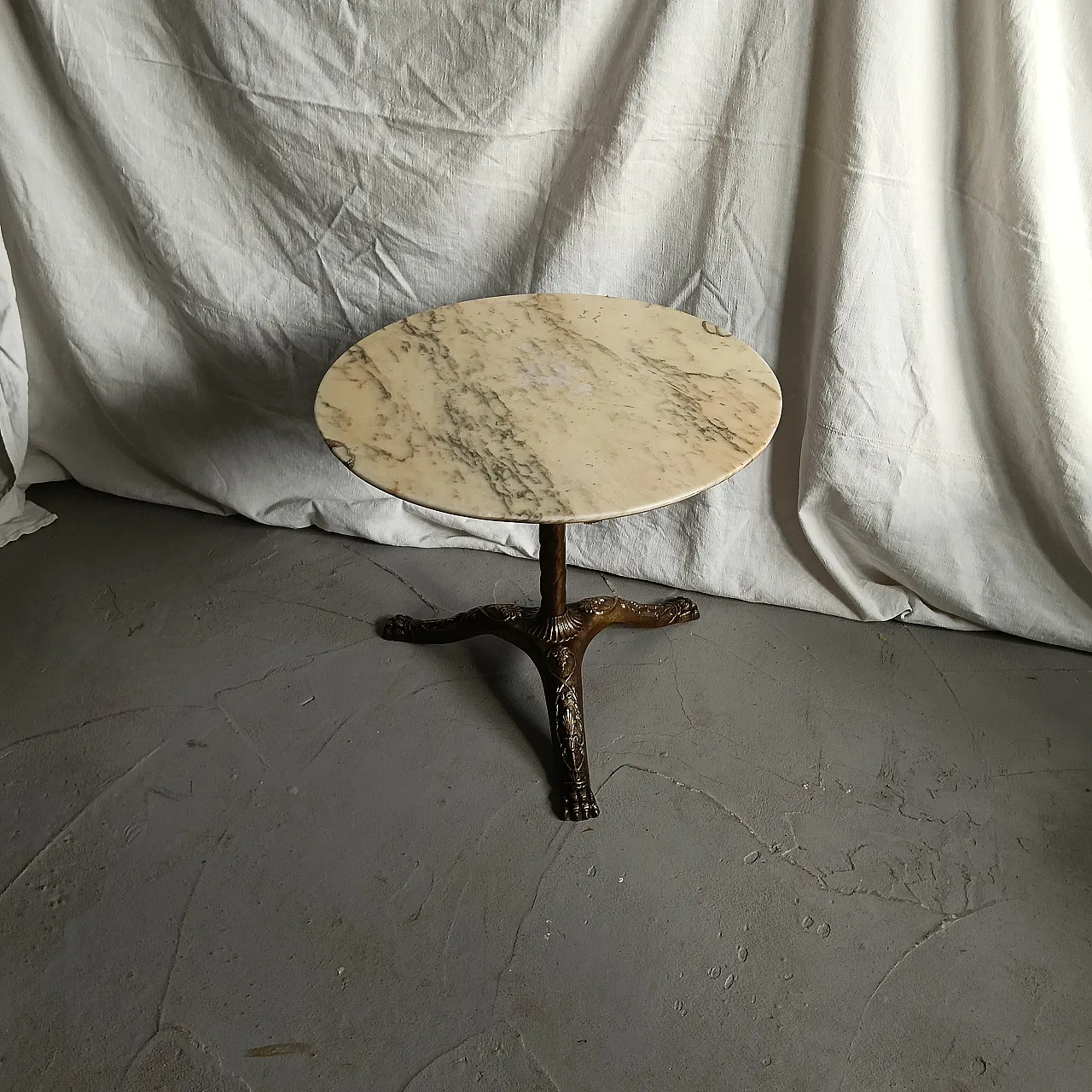 Coffee table in marble and brass, 1900s 24