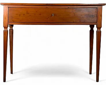 Cherrywood writing desk with drawer, late 18th century