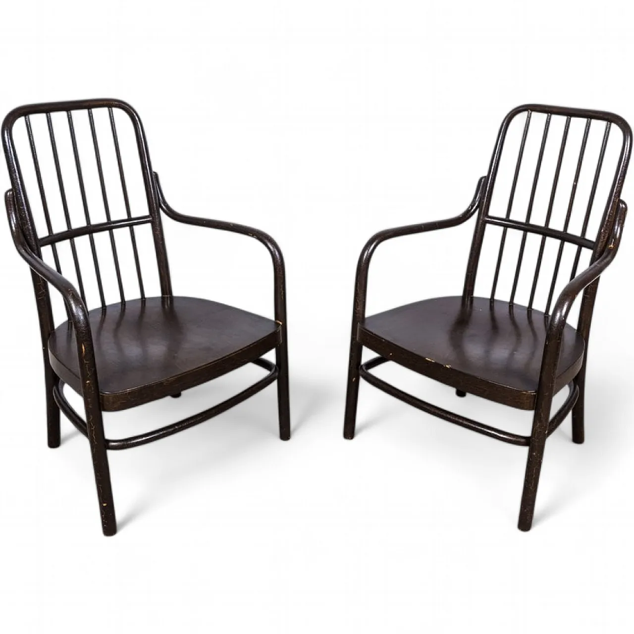 Pair of A 63/F Armchairs by Josef Frank from Thonet, 1930s 13