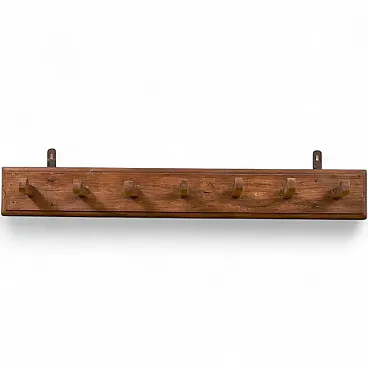 Solid wood coat stand, 1950s