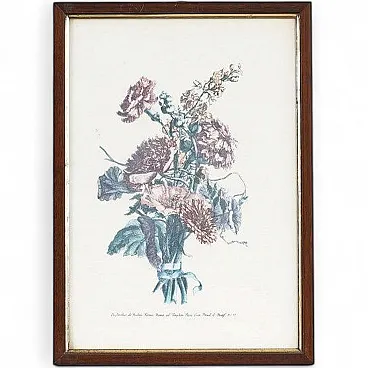 Unknown, Botanical Floral Print, 1940s, Wood