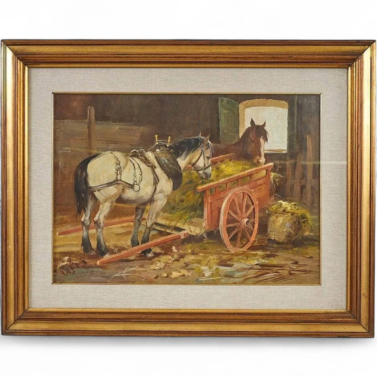 Rinaldo Guizzardi, Senza titolo, anni '70, Olio su tavola, con cornice 5