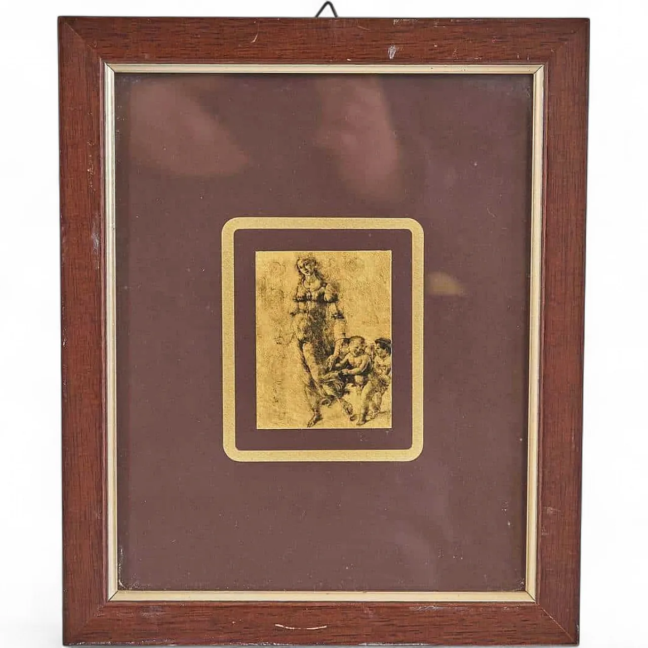 Sandro Botticelli, Senza titolo, anni 2000, in legno, con cornice 5