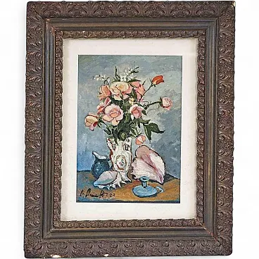 Giovanni Lovetti, Floral Still Life, Oil Painting