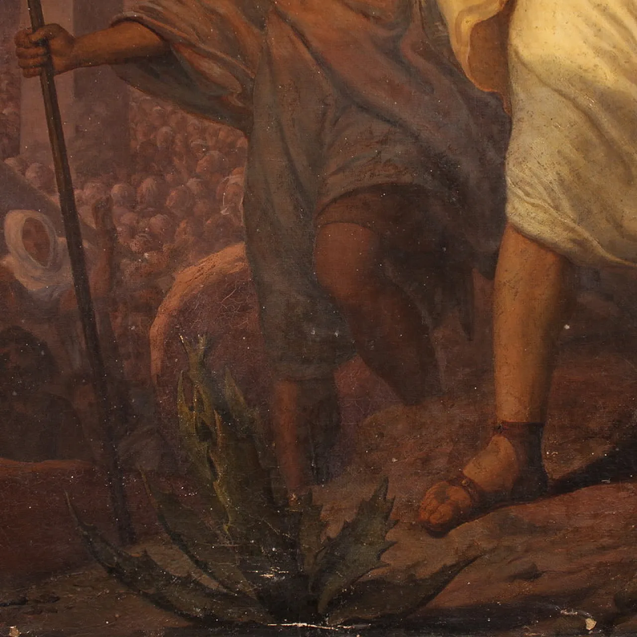 Moses painting signed Focosi dated 1852 7