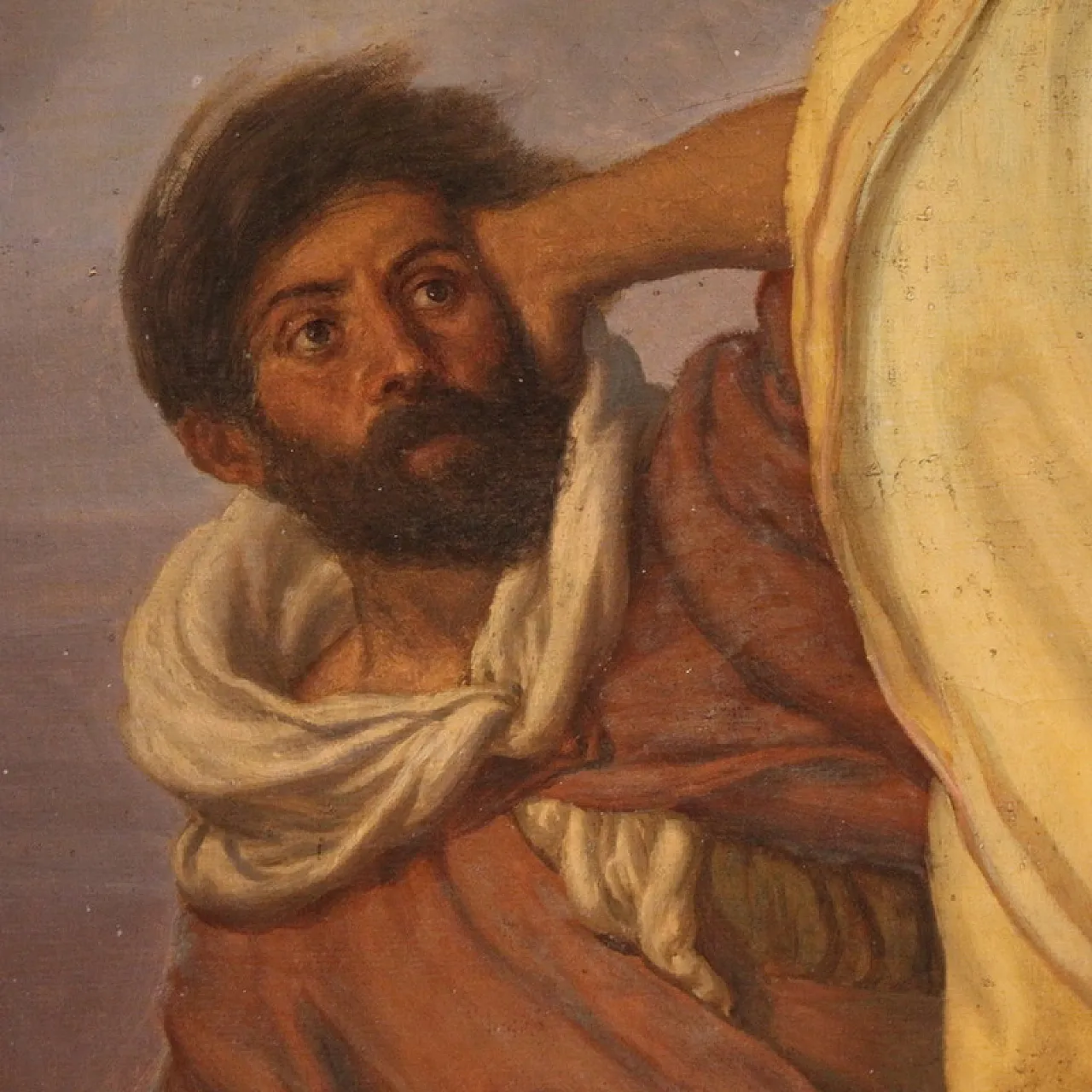 Moses painting signed Focosi dated 1852 8