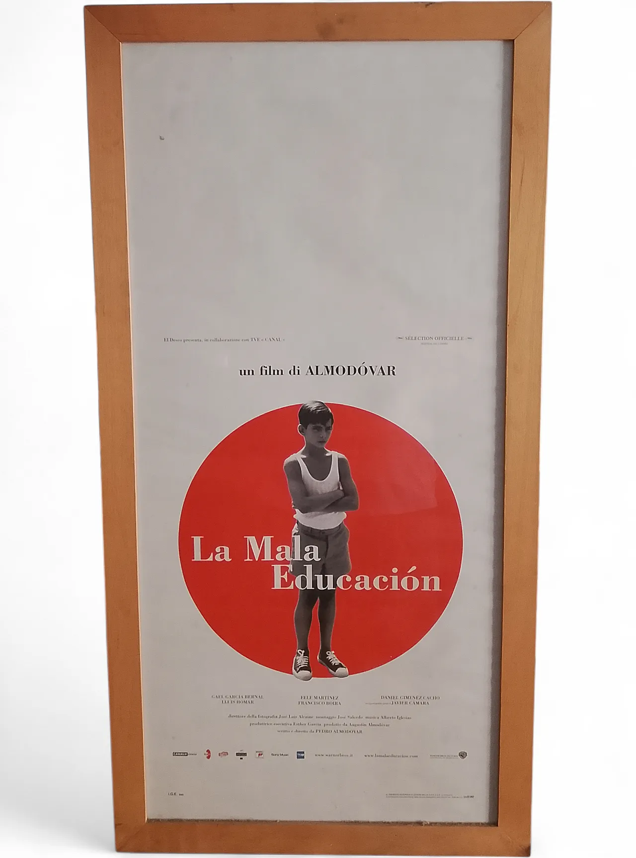 Film poster "La mala education" a film by Almódovar, 2000s 5