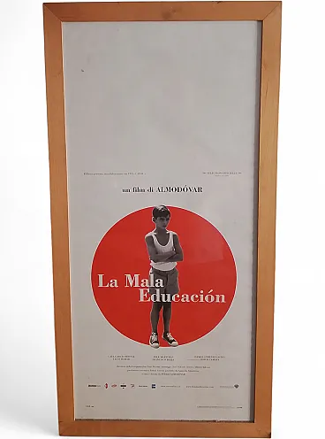 Film poster La mala education a film by Almódovar, 2000s