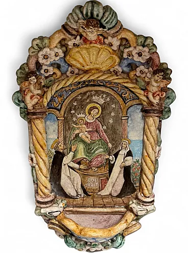 Holy water stoup of Our Lady of Pompeii