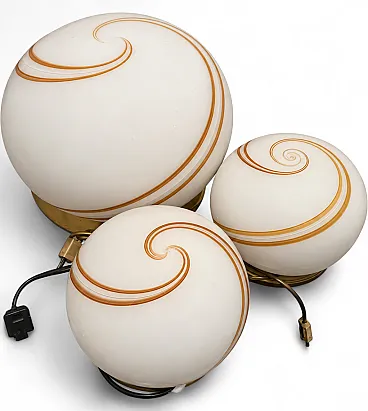 3 table lamps, mid-1960s
