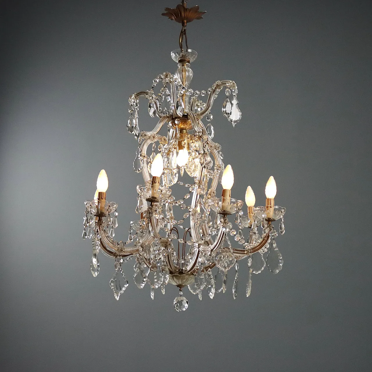 Lampadario Maria Teresa a otto luci, '900 1