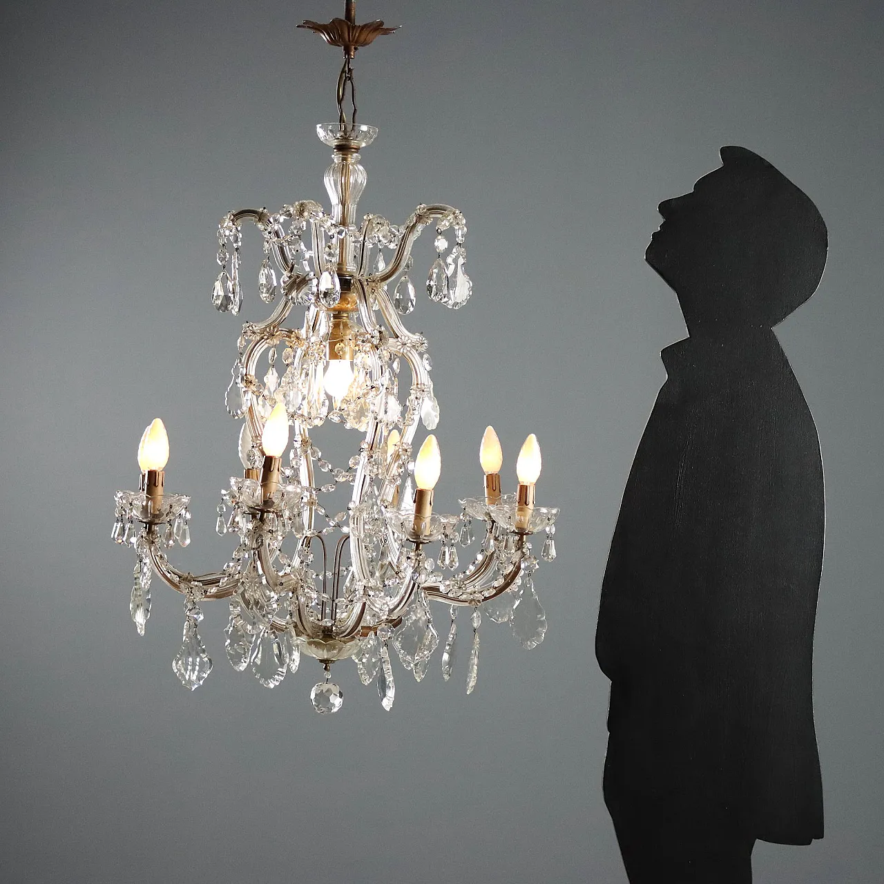 Lampadario Maria Teresa a otto luci, '900 2