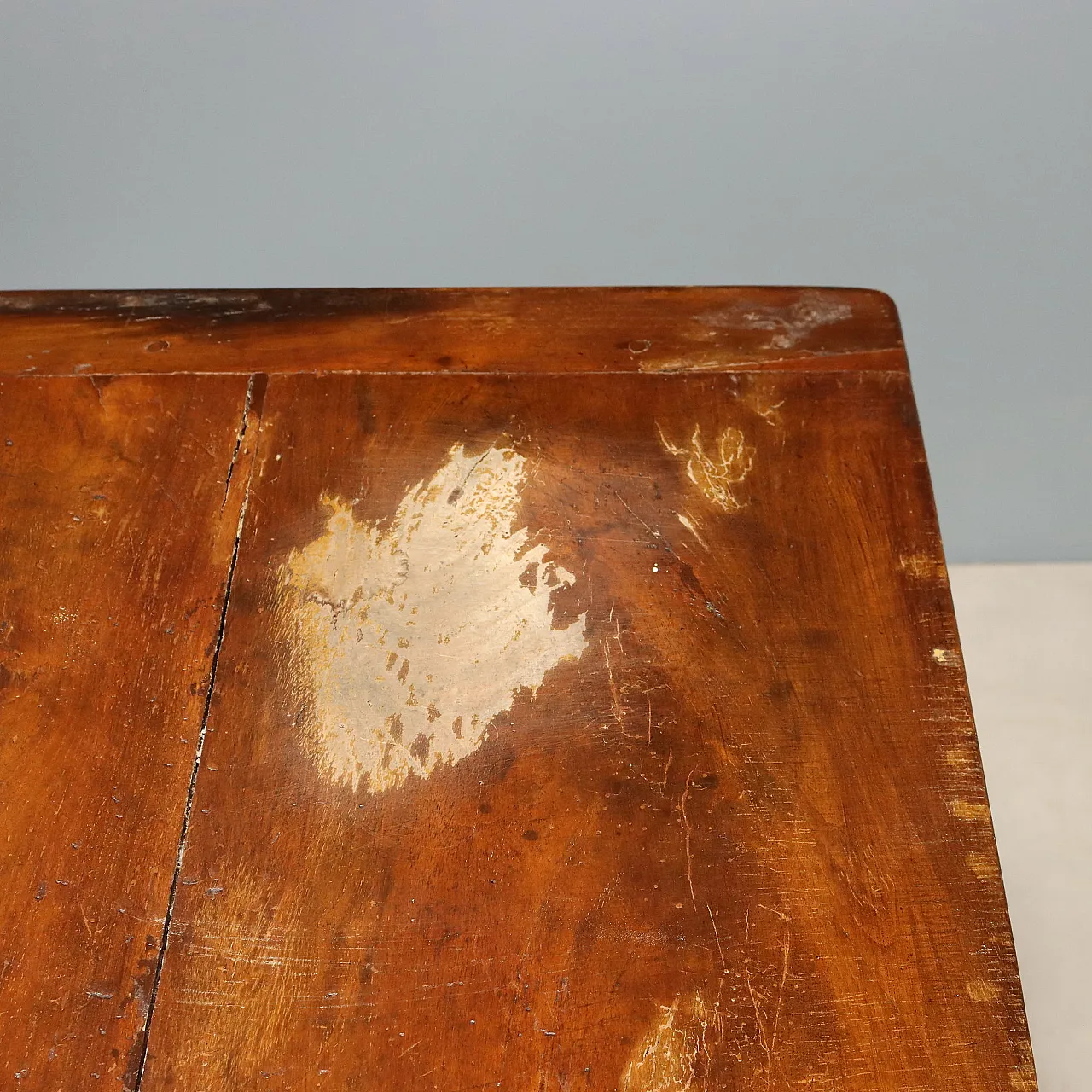 Tavolo a libro in noce con gambe tornite, '800 9