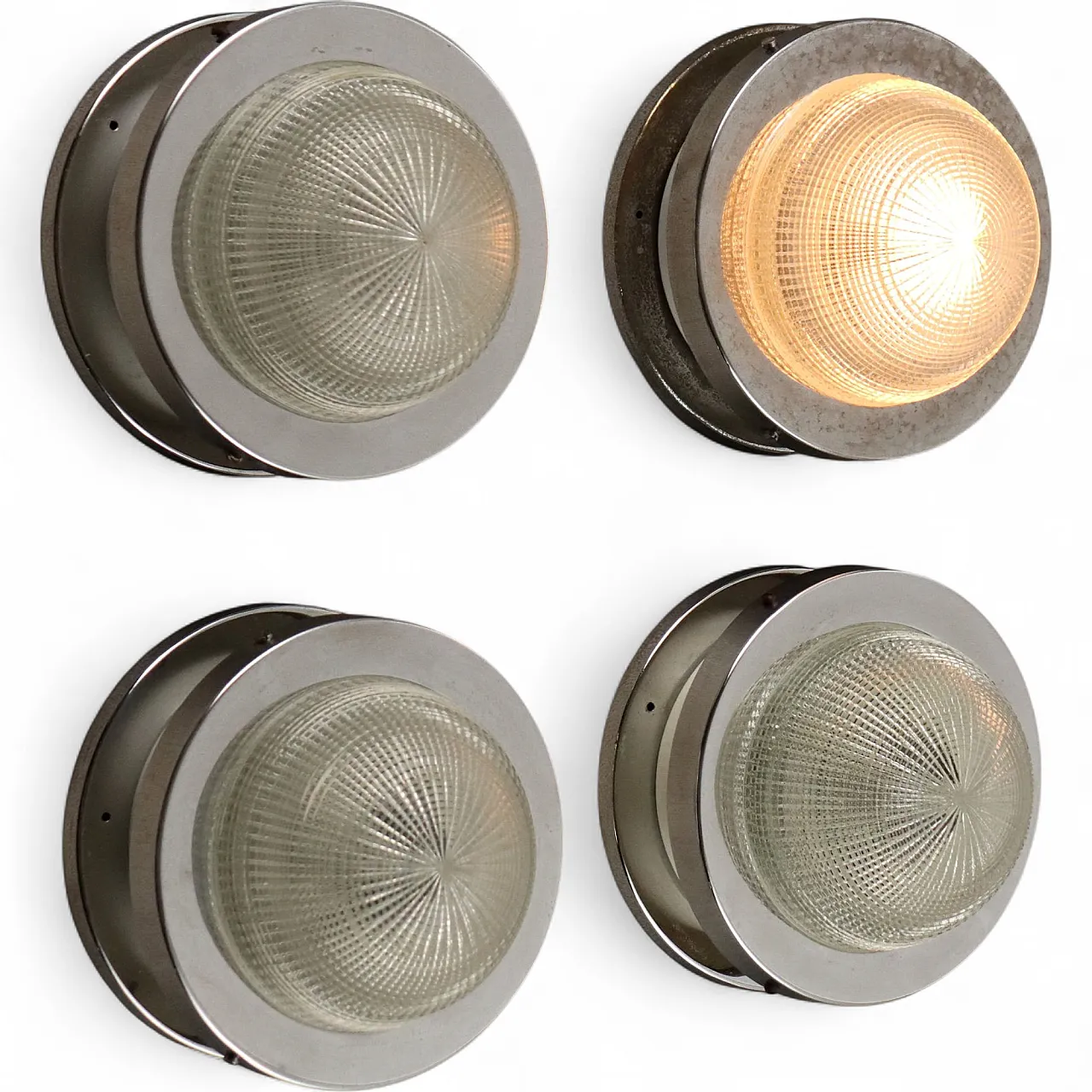 4 Lampade a parete, anni '60 9
