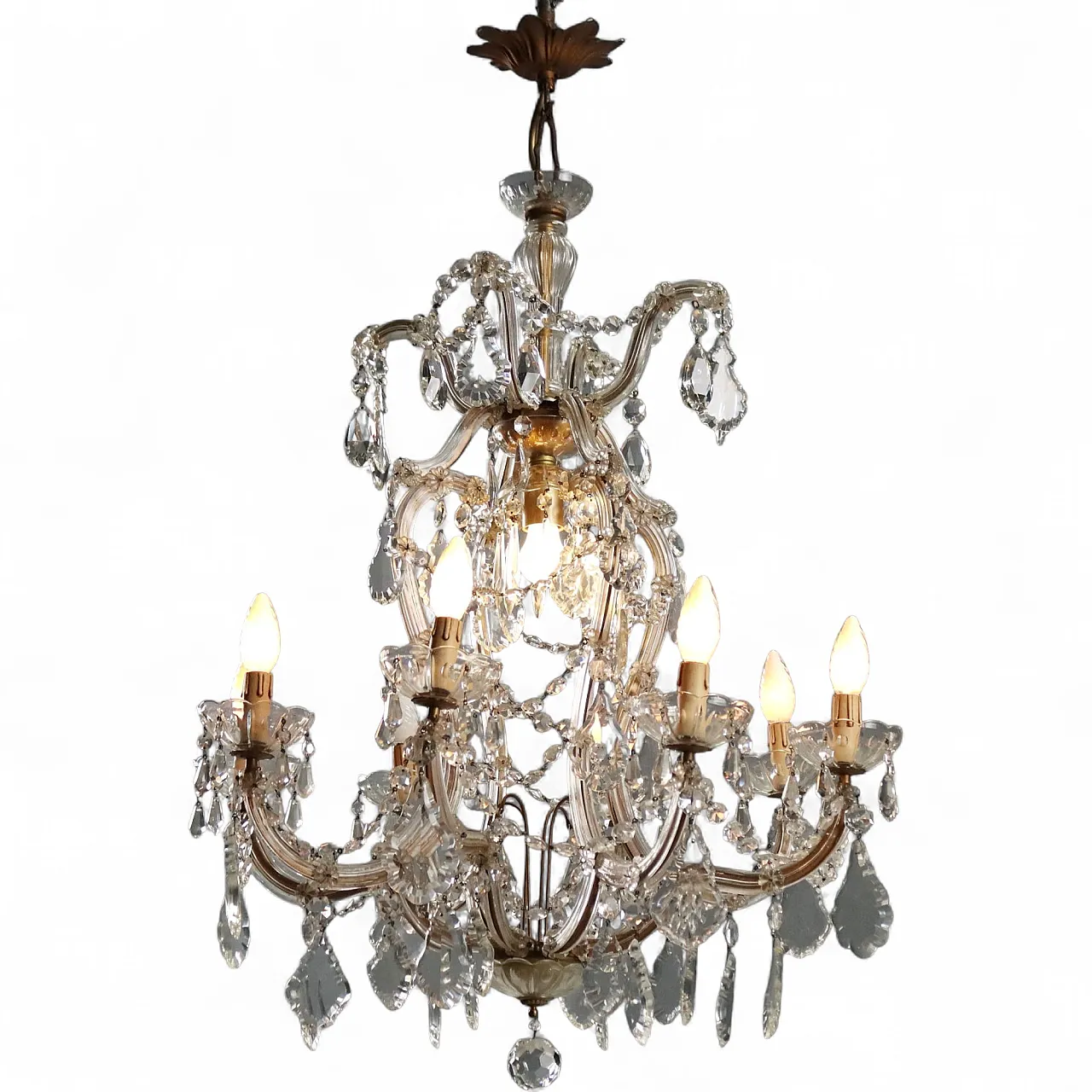Lampadario Maria Teresa a otto luci, '900 10