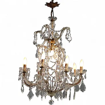 Maria Teresa eight-light chandelier, 20th century