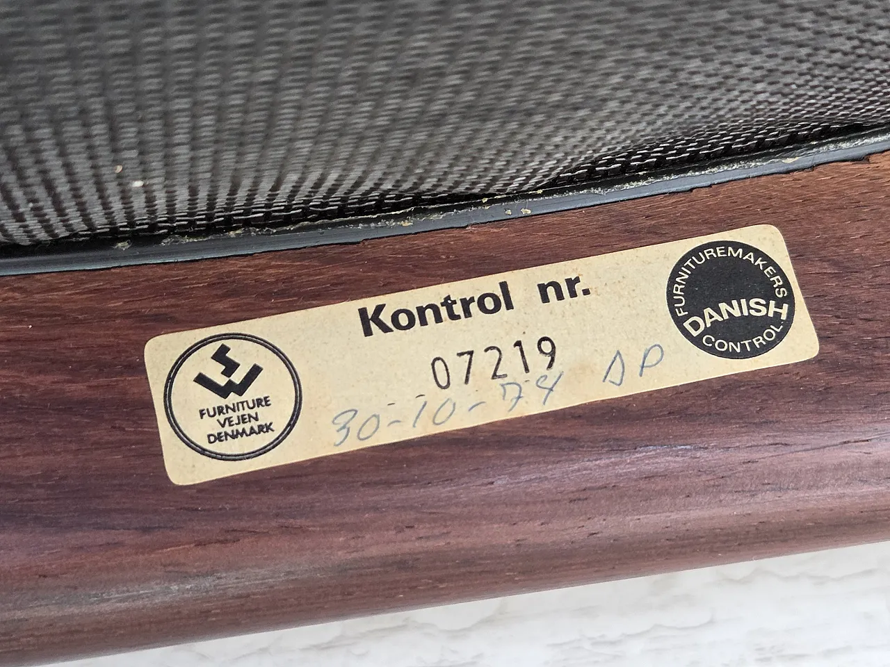 1970s, Danish design by Kristian Vedel, armchair model "Modus". 2