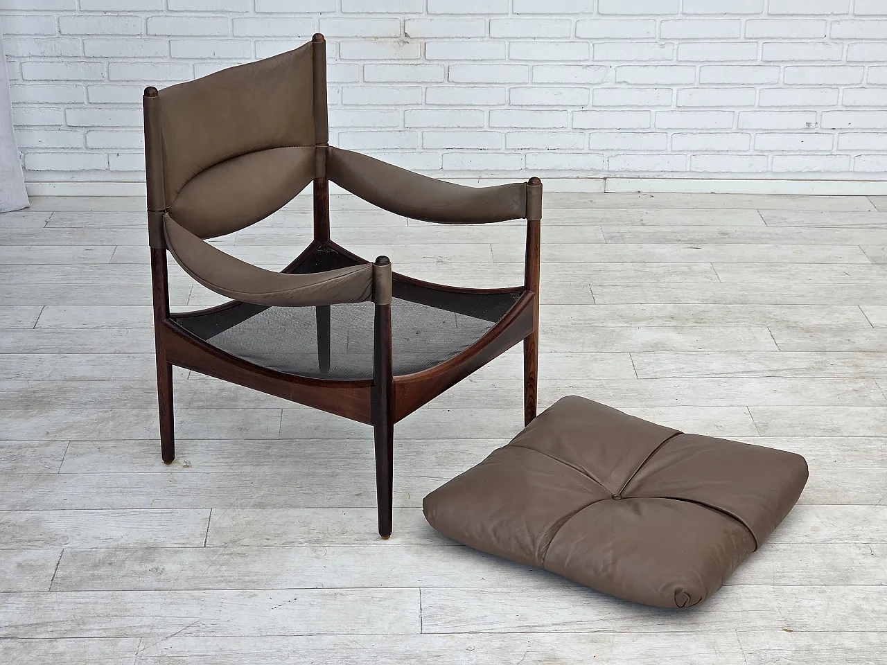 1970s, Danish design by Kristian Vedel, armchair model "Modus". 3